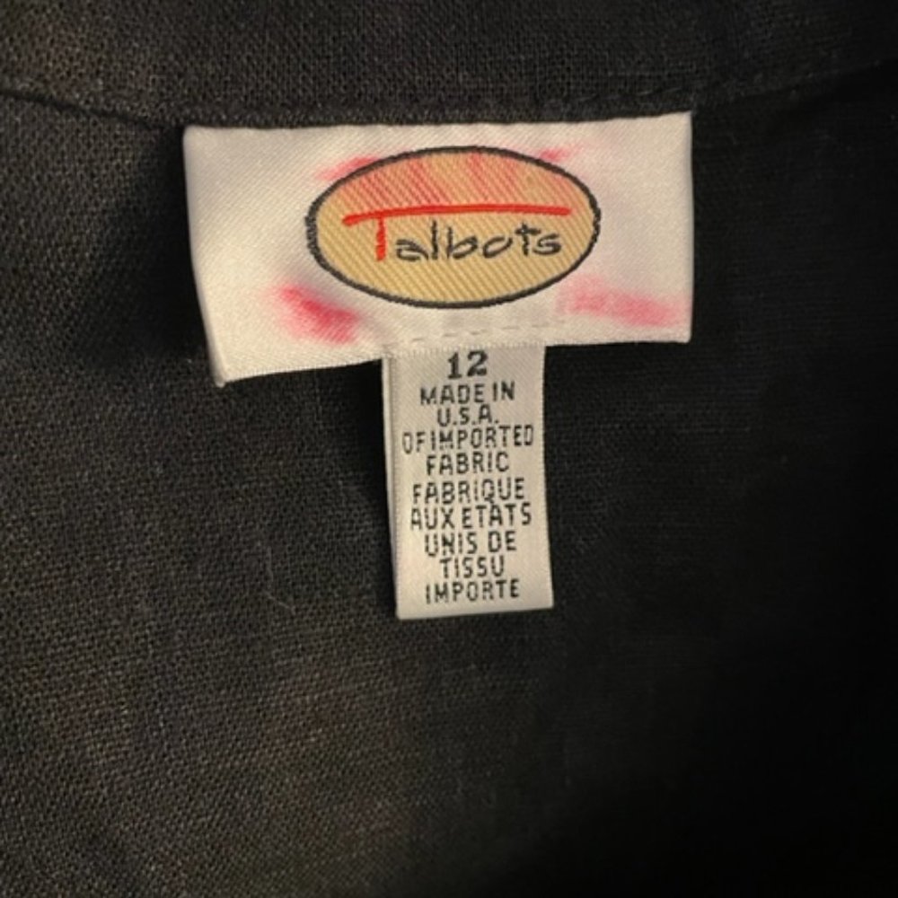 Talbots Black Button Down Dress - image 2